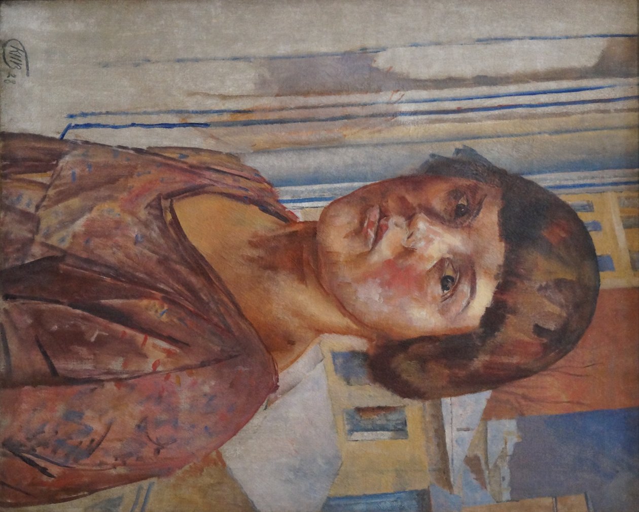 Portræt af Irina Mstislavsky (1928) af Kuzma Petrov Vodkin