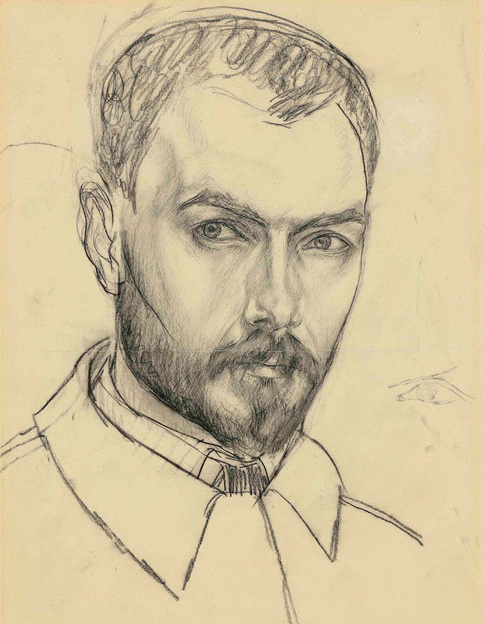 Selvportræt. af Kuzma Sergeevich Petrov Vodkin