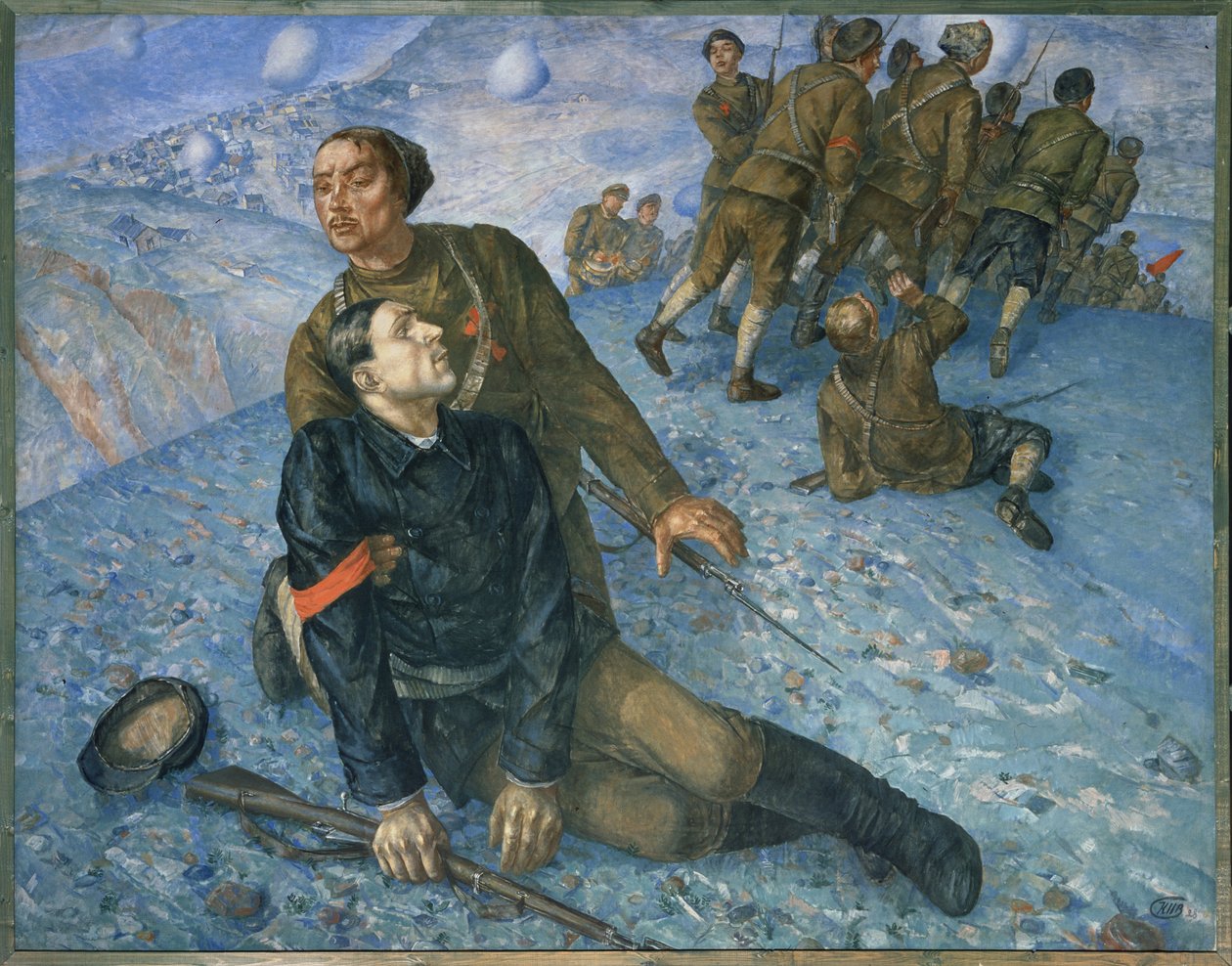 Kommissærens død af Kuzma Sergeevich Petrov Vodkin