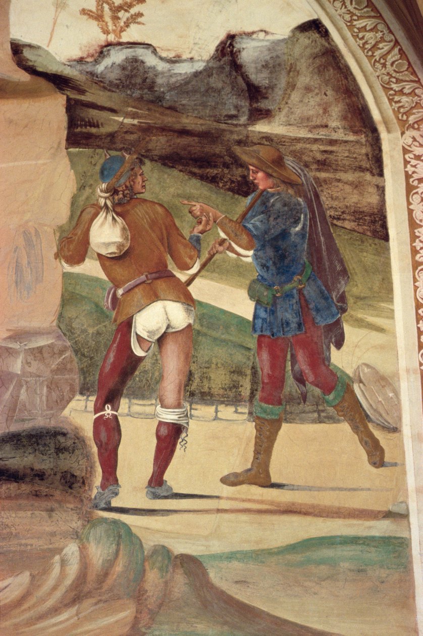 Den hellige Benedikts liv (detalje) af L. and Sodoma, G. Signorelli