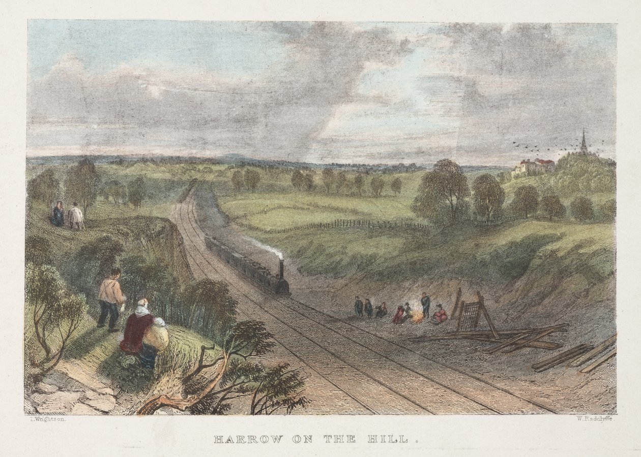 Harve på Bakken, graveret af W. Radclyffe af L. after Wrightson