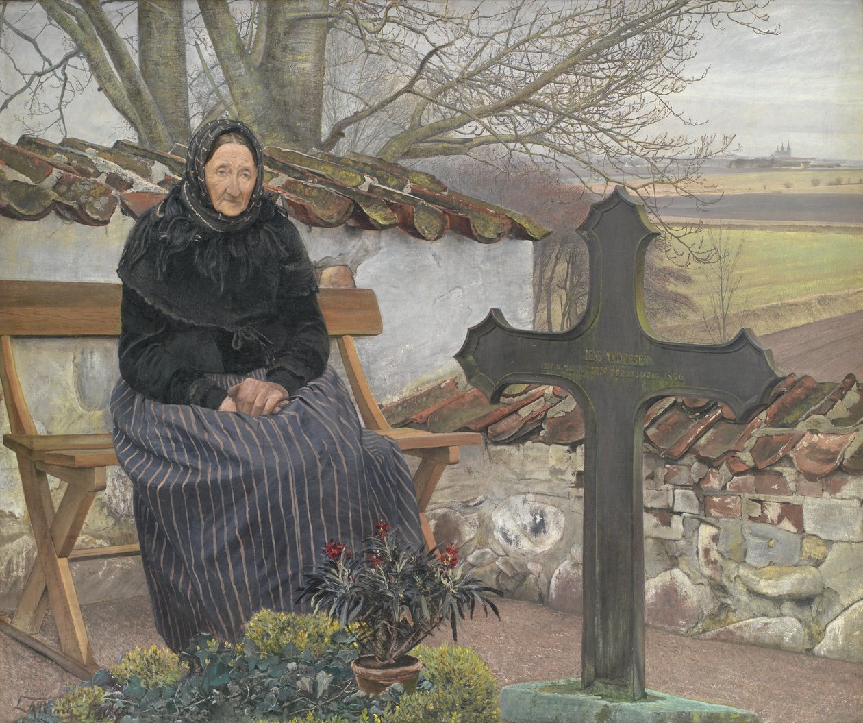 Churchyard at Fløng af Laurits Andersen Ring