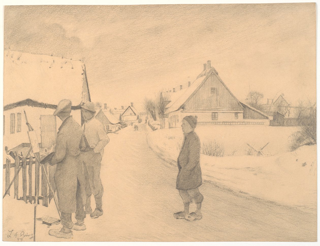 Maleren i landsbyen af Laurits Andersen Ring