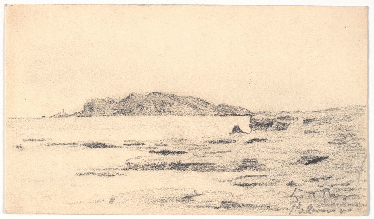 Monte Pellegrino set fra kysten ved Palermo af Laurits Andersen Ring