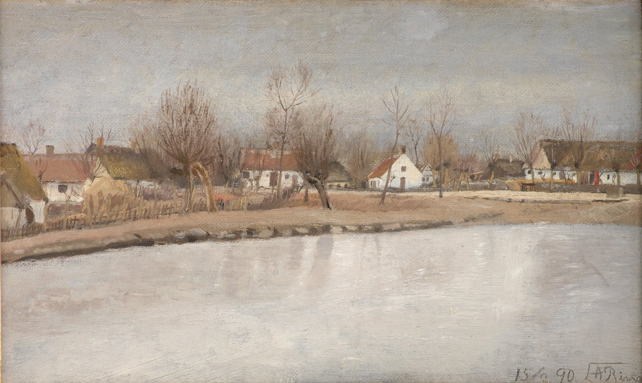 Landsbydammen ved Ring, Sjælland af Laurits Andersen Ring