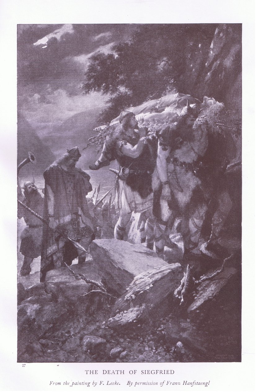 Siegfrieds død af L. Leeke