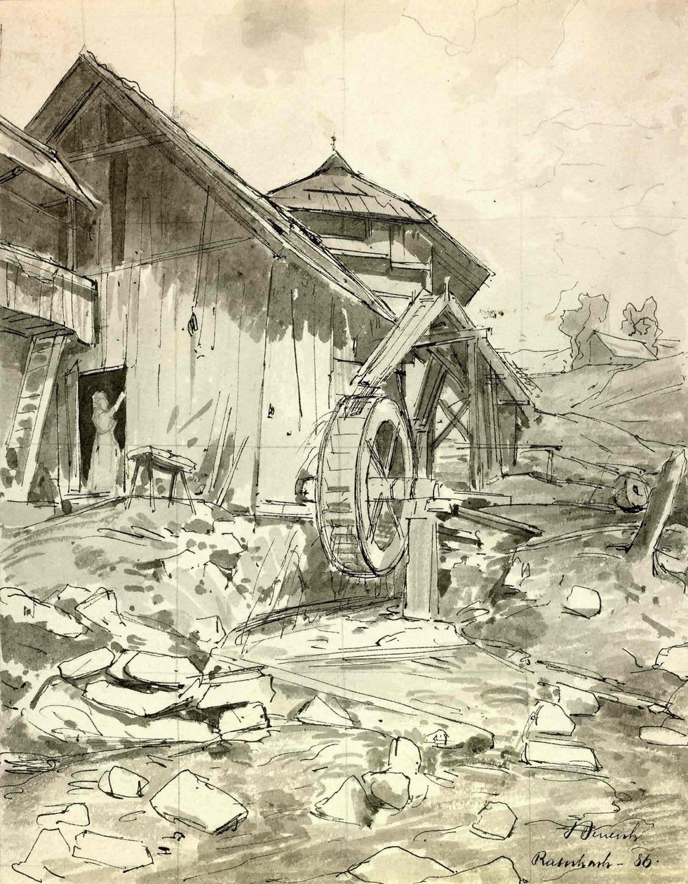 Mølle i Ratecahn af Ladislav Benesch