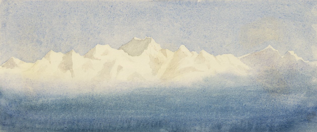 Alpe-landskab, 1875 af Lady Emma Crichton