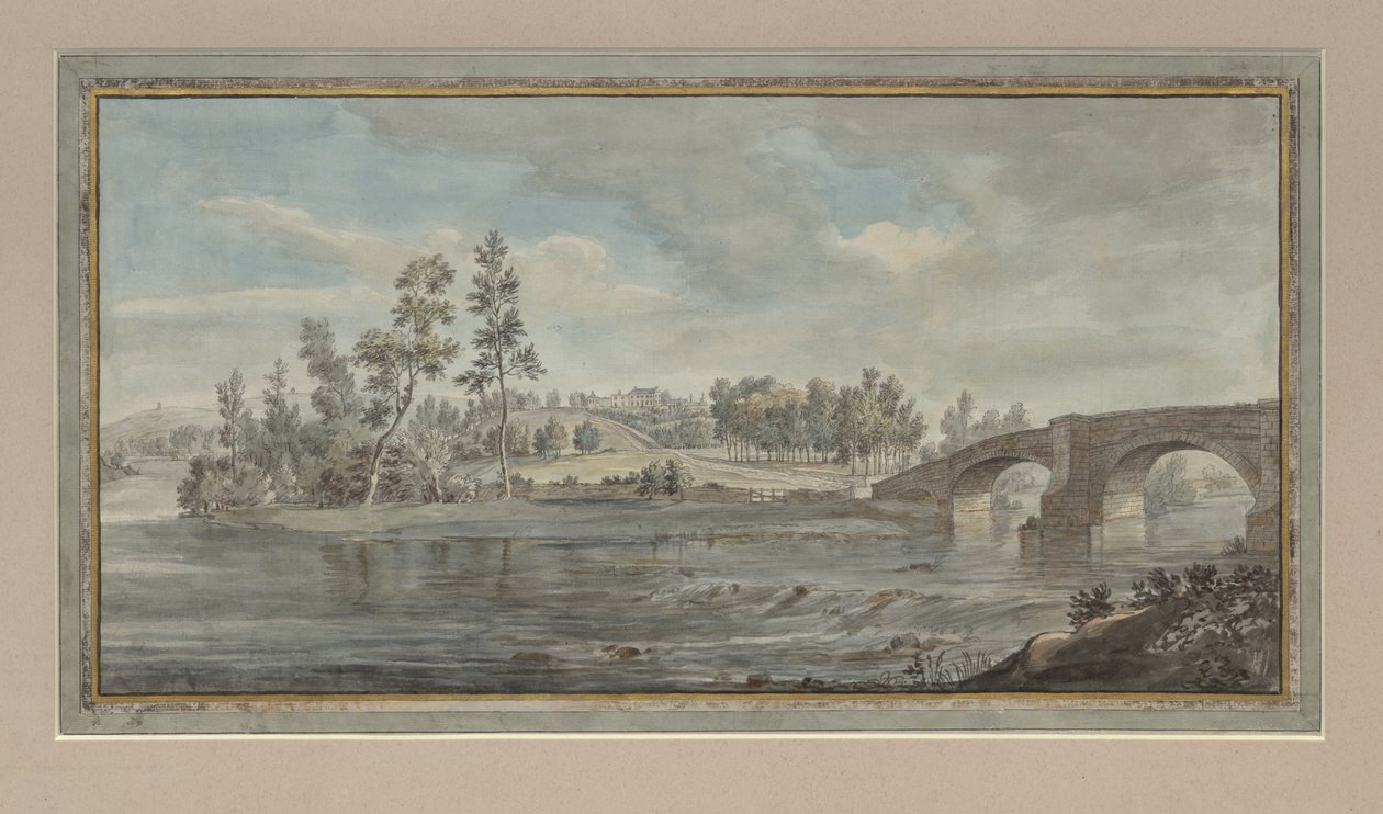 Ouze Bridge, Armathwaite, ca.1770-80 af Lady Mary Lowther