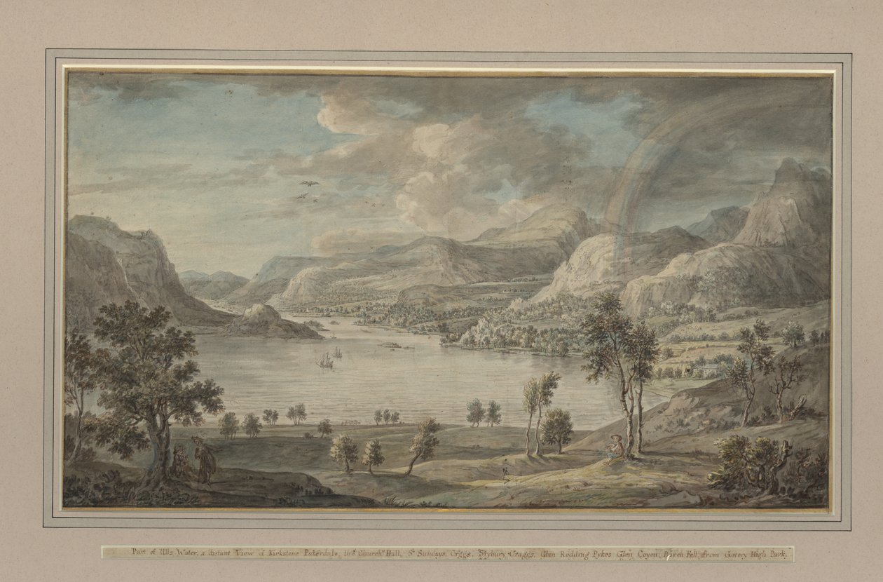 Dele af Ulls Vand, c.1770-80 af Lady Mary Lowther