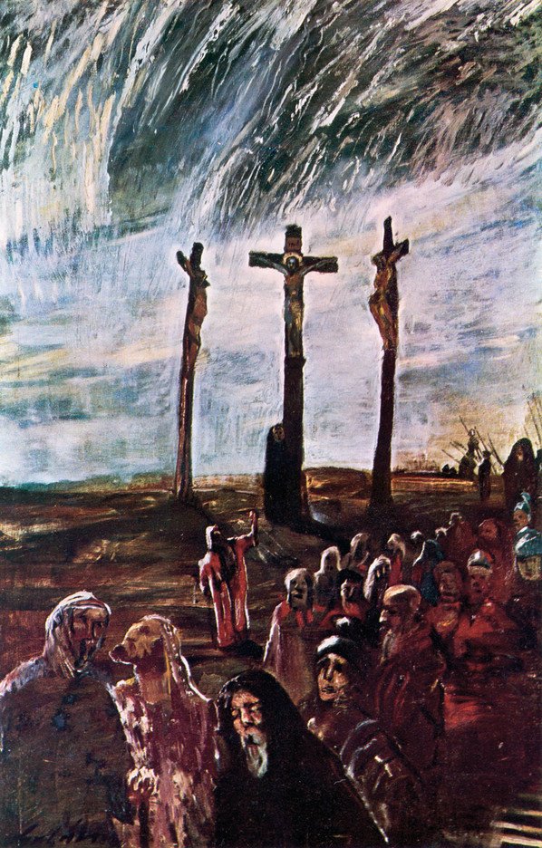 Golgotha af Lajos Gulácsy