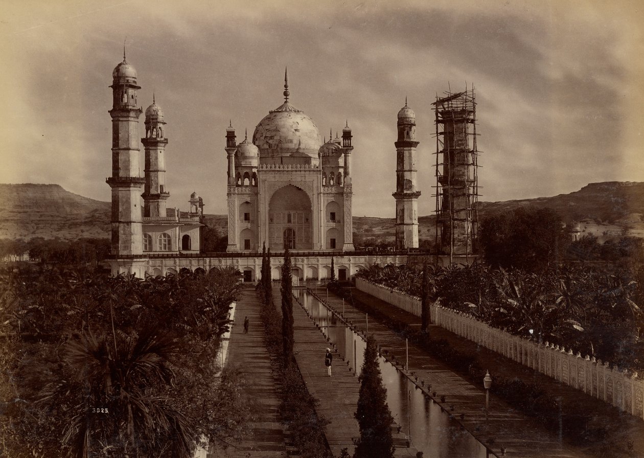Aurangzebes hustrus grav, Aurangabad af Lala Deen Dayal