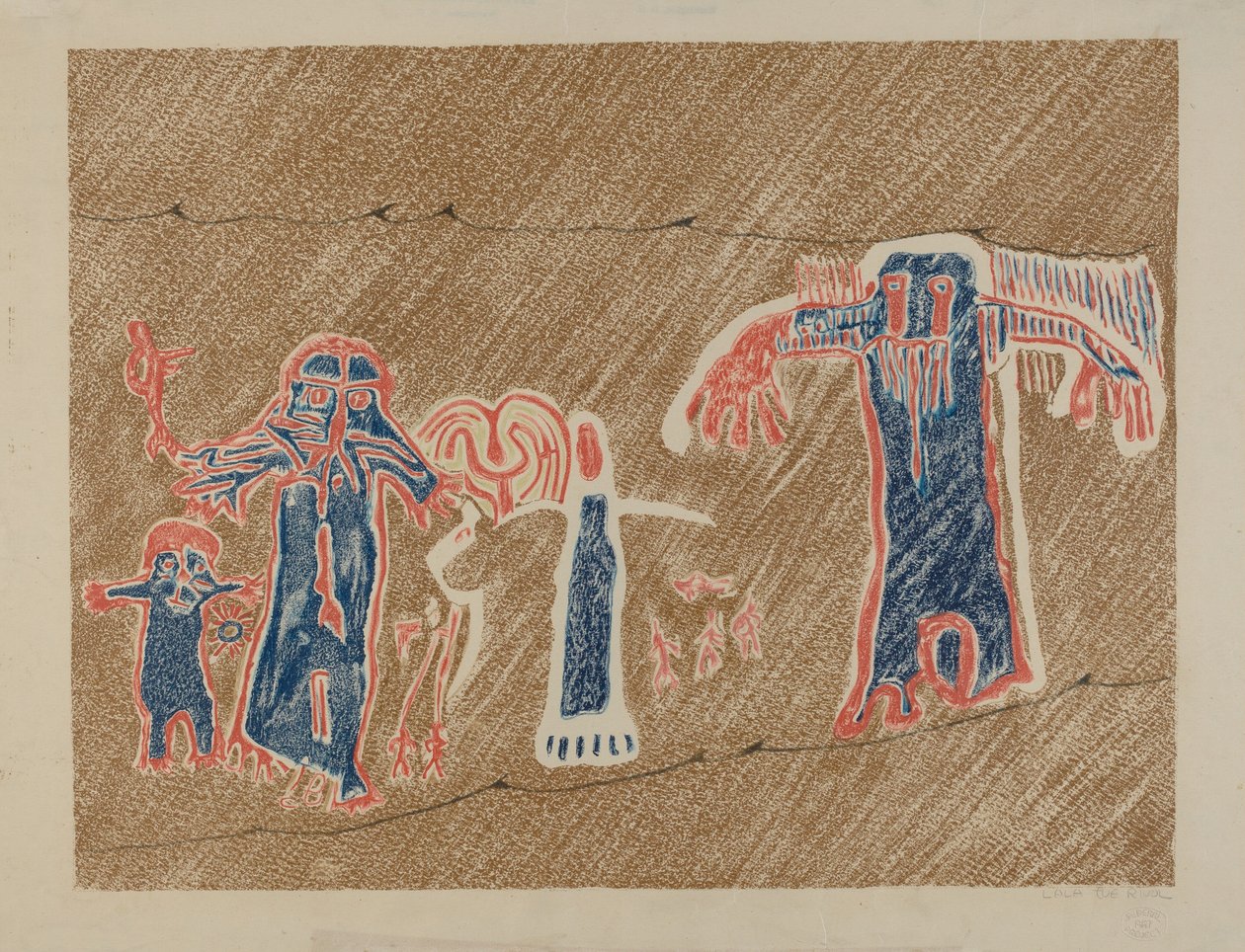 Petroglyph - Menneskefigurer af Lala Eve Rivol