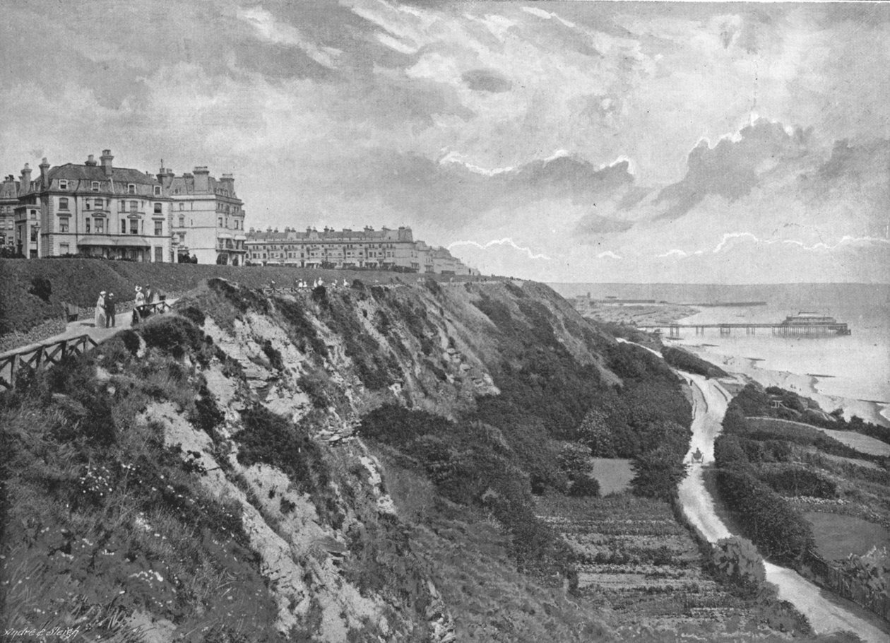 Folkestone: The Lees, c1900 af Lambert Weston and Son
