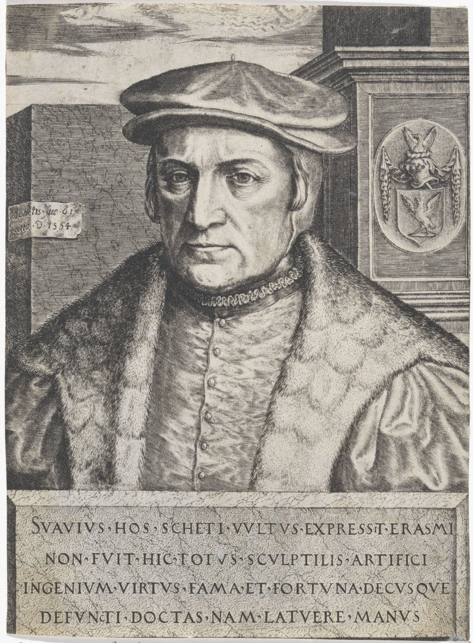 Portræt af Erasmus Schetz af Lambertus Suavius