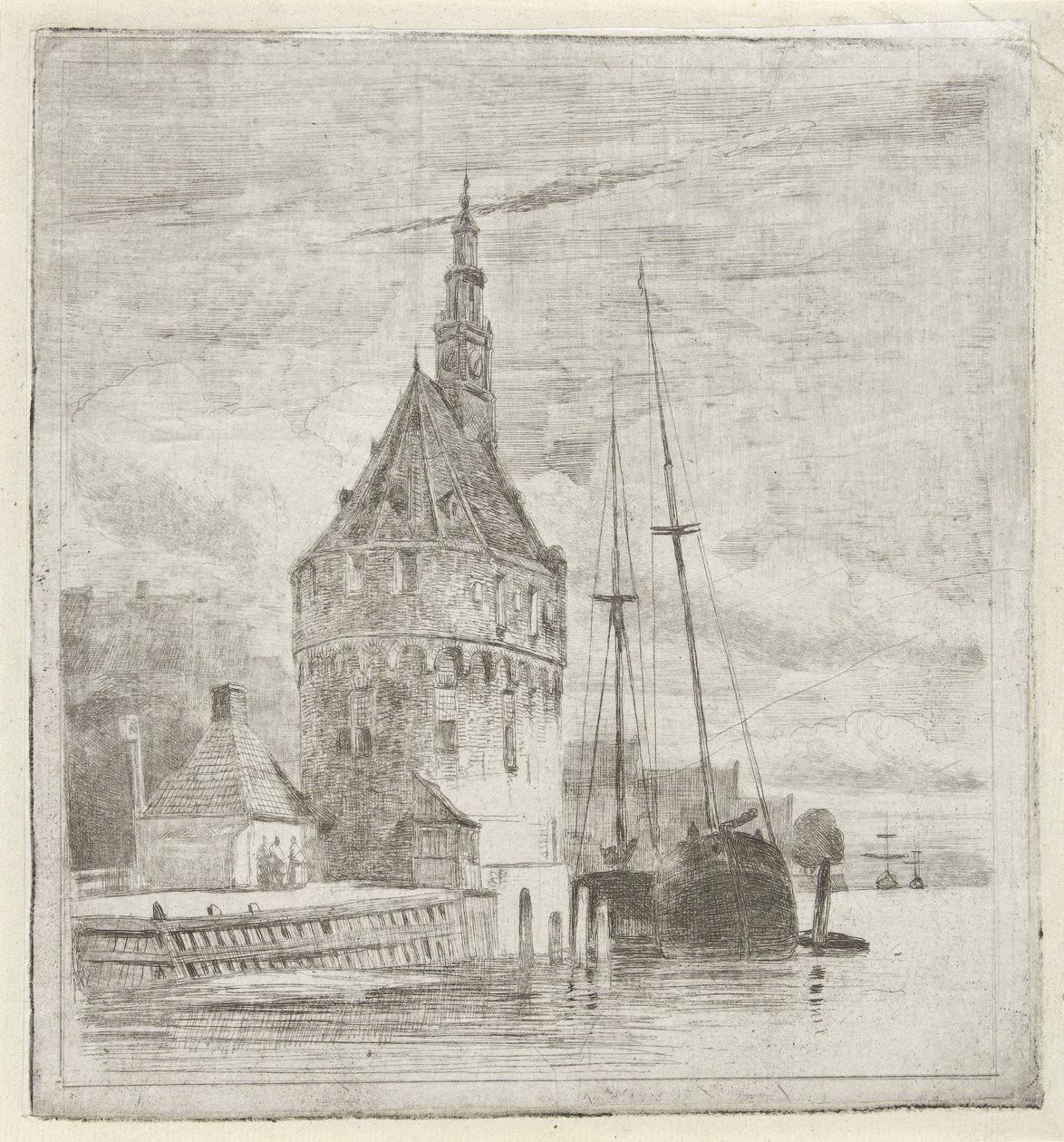 Tårn på vandet af Lambertus  Hardenberg