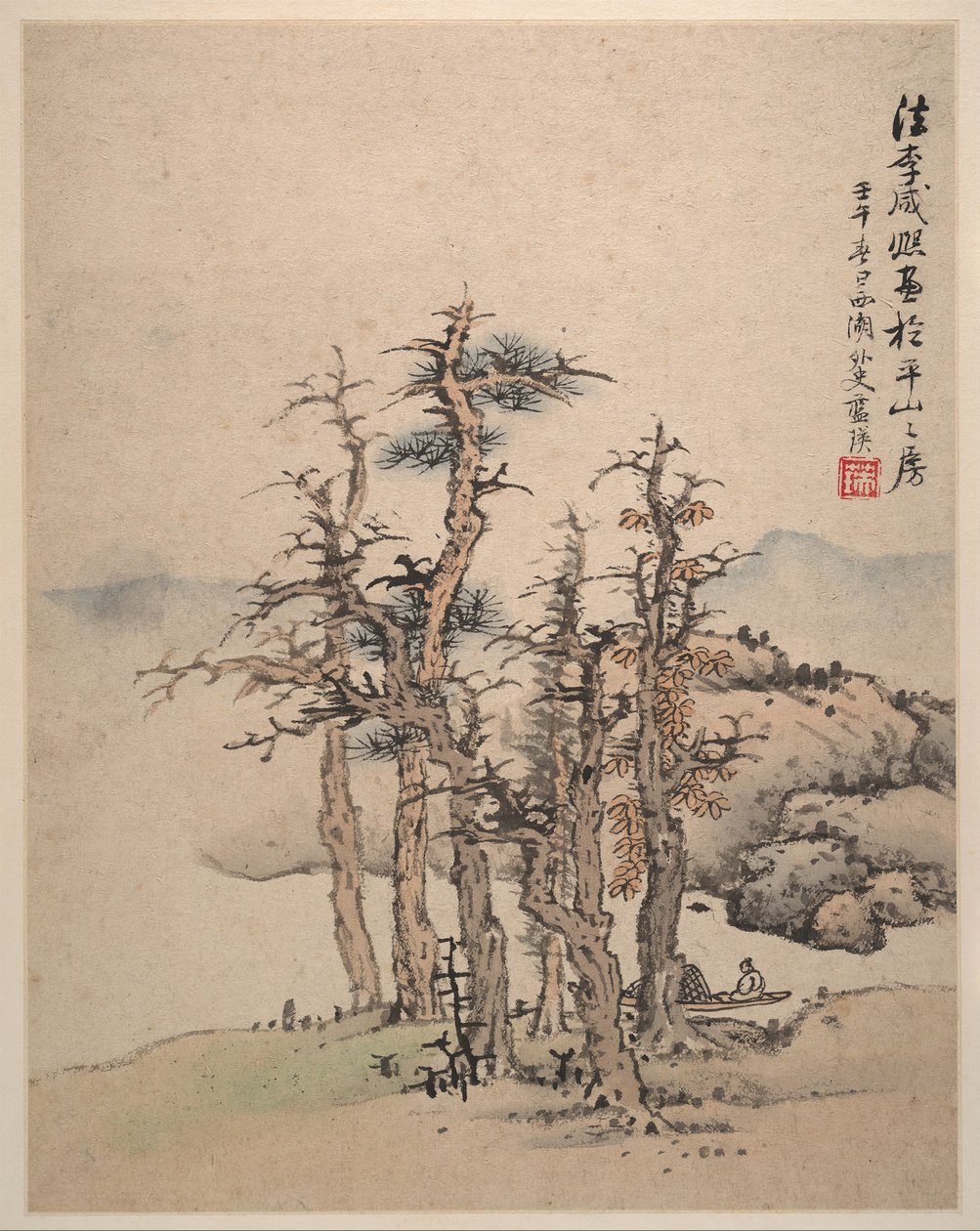 Landskaber efter Song og Yuan mestre, 1642. af Lan Ying