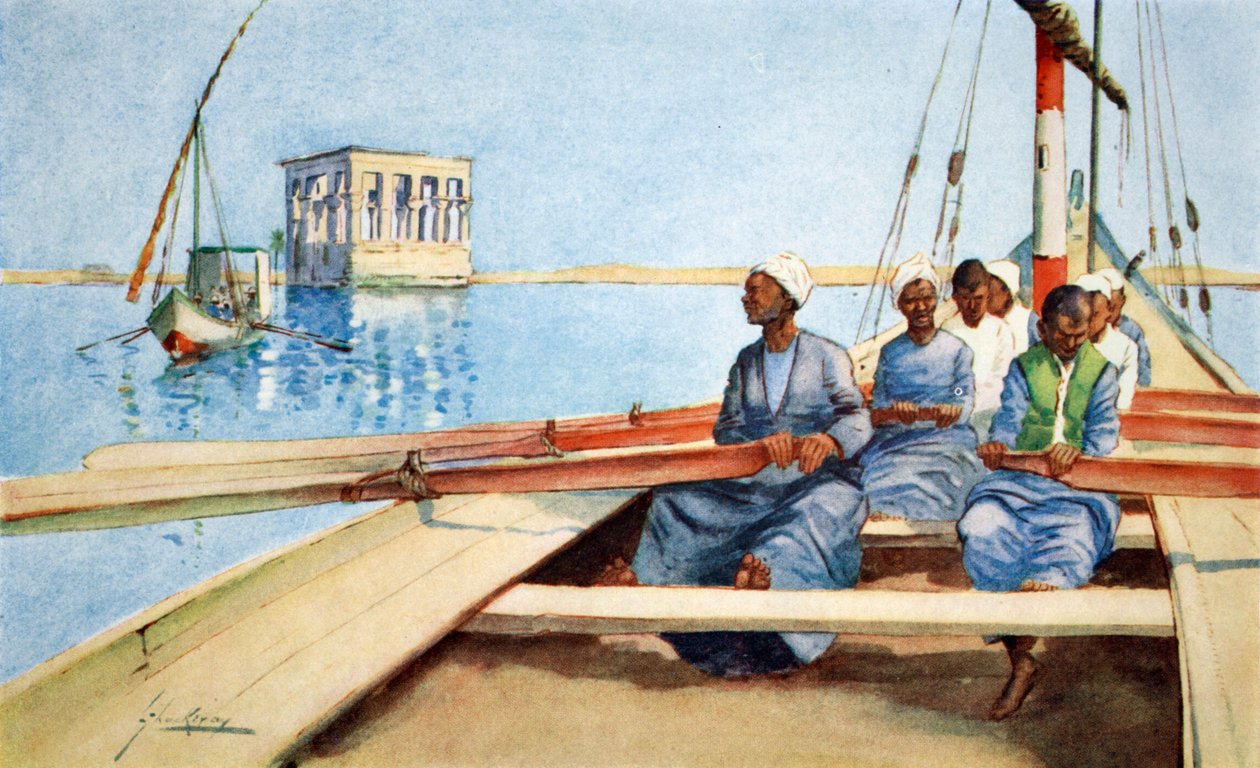 Til Philae in a Felucca, fra 