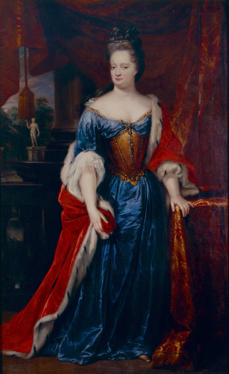 Portræt af prinsesse Henriëtte Amalia af Anhalt-Dessau, prinsesse af Nassau-Dietz (1666-1726) af Lancelot Volders