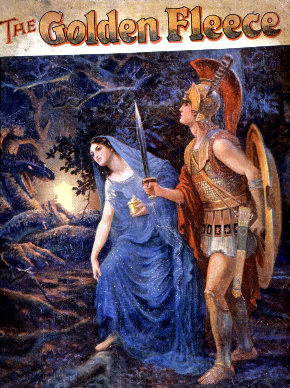 Jason og Hera, ca. 1900 (illustration) af Lancelot Speed
