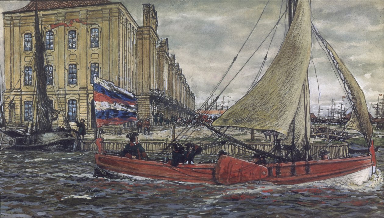 Peter den Stores Botik, 1906 af Lanceray