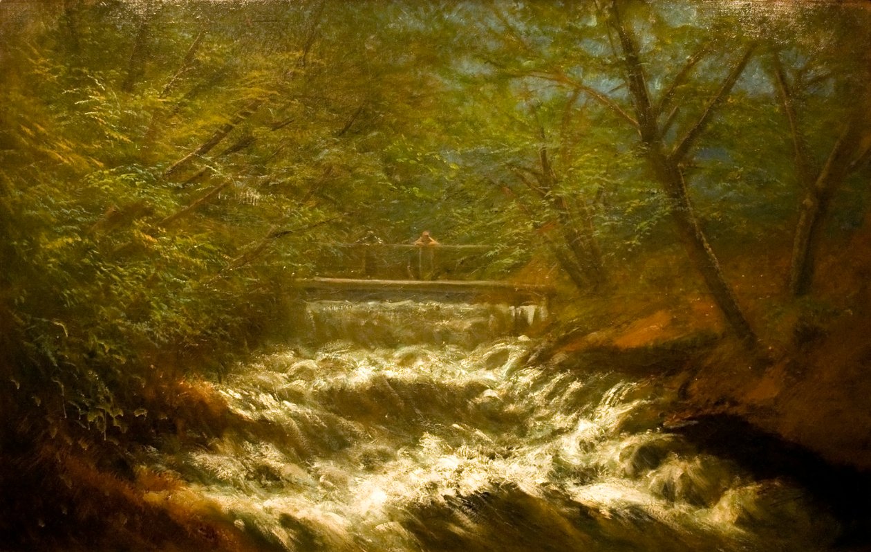 Zugo patak hiddaln Engelsk: Brawling_Brook_with_Bridgen af Laszlo Mednyanszky