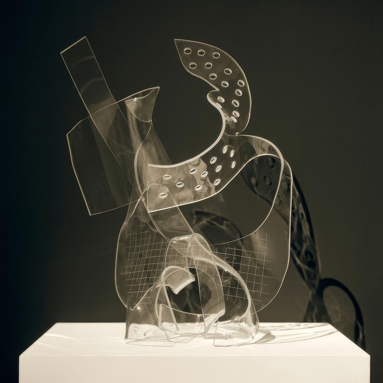 L.Moholy-Nagy, Spirale / Plexiglas Skulptur (Replika) af Laszlo Moholy Nagy
