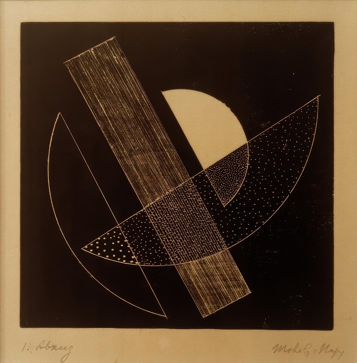 Uden titel (konstruktivistisk komposition) af Laszlo Moholy Nagy