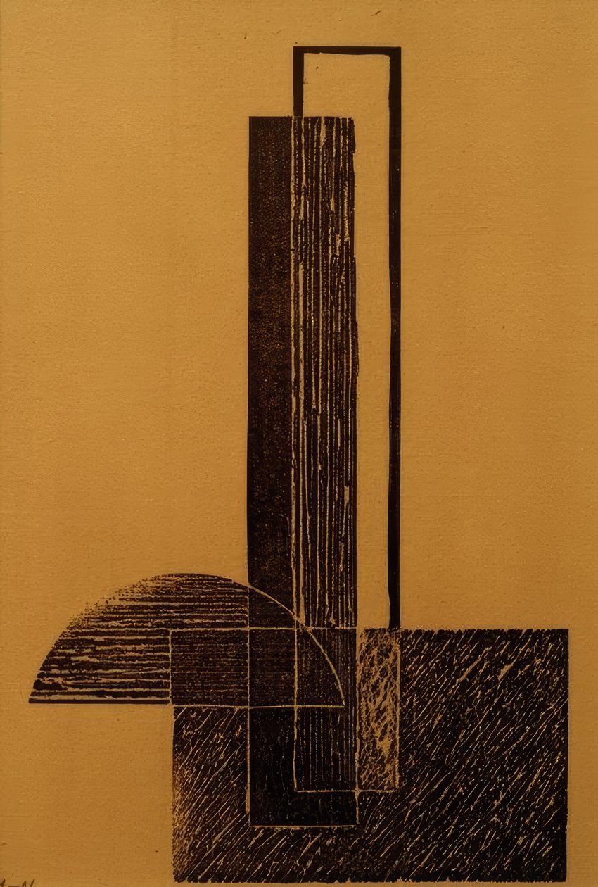 Uden titel (konstruktivistisk komposition) af Laszlo Moholy Nagy