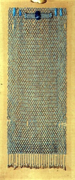 Begravelsesperle-net, efter 600 f.Kr. (fajance) af Late Period Egyptian