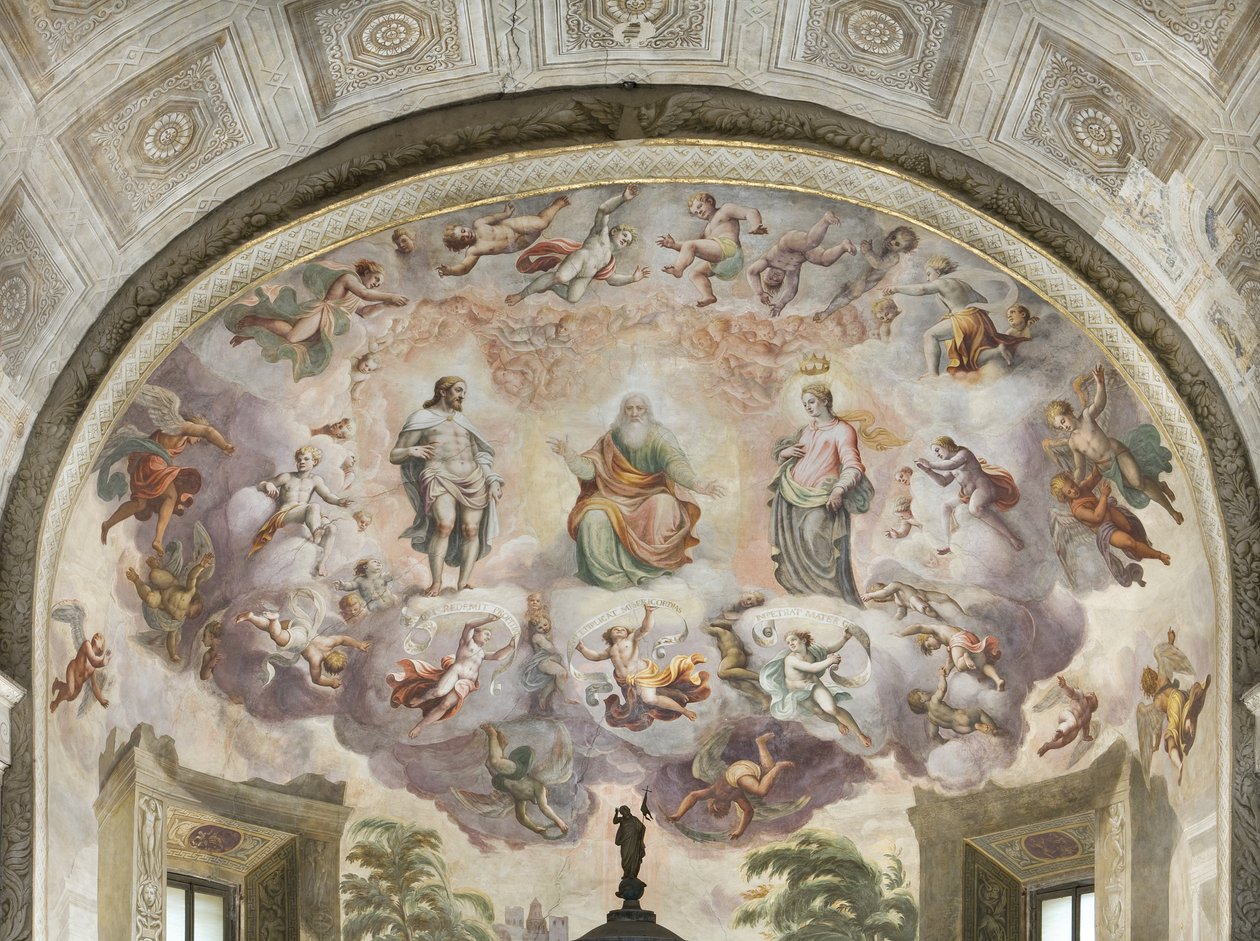 Sankt Stefans himmelsyn, 1556 af Lattanzio Gambara