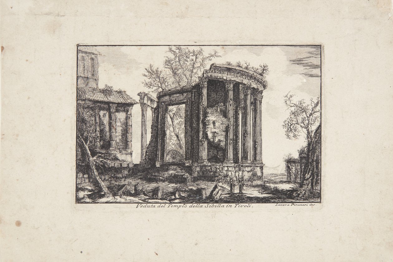 Sibylla-templet i Tivoli af Laura Piranesi