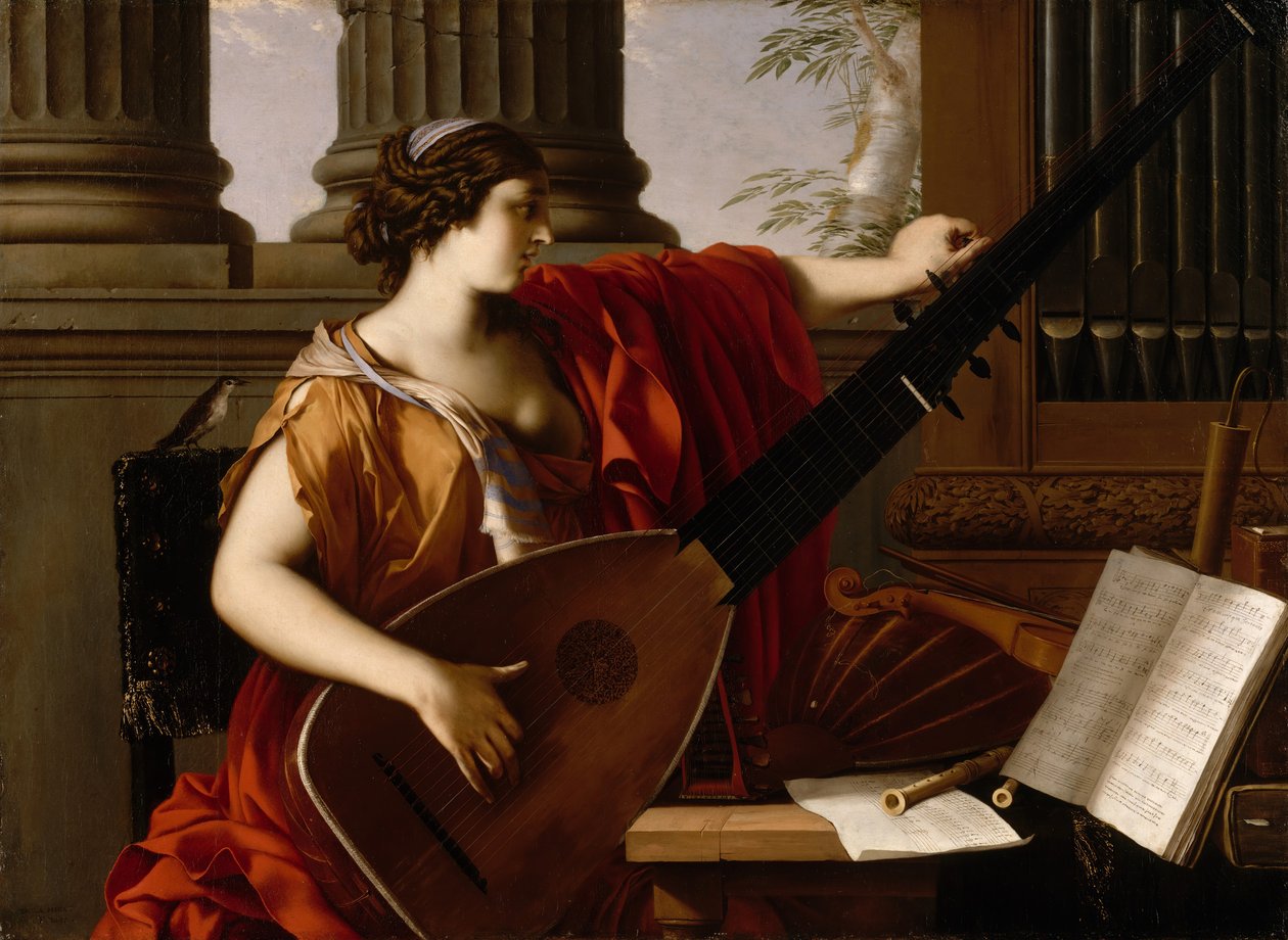 Allegory of Music, 1649. af Laurent de la Hyre