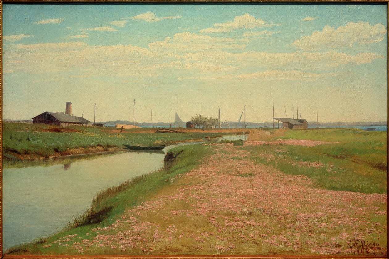 Kanal og havn ved Frederiksværk af Laurits Andersen Ring