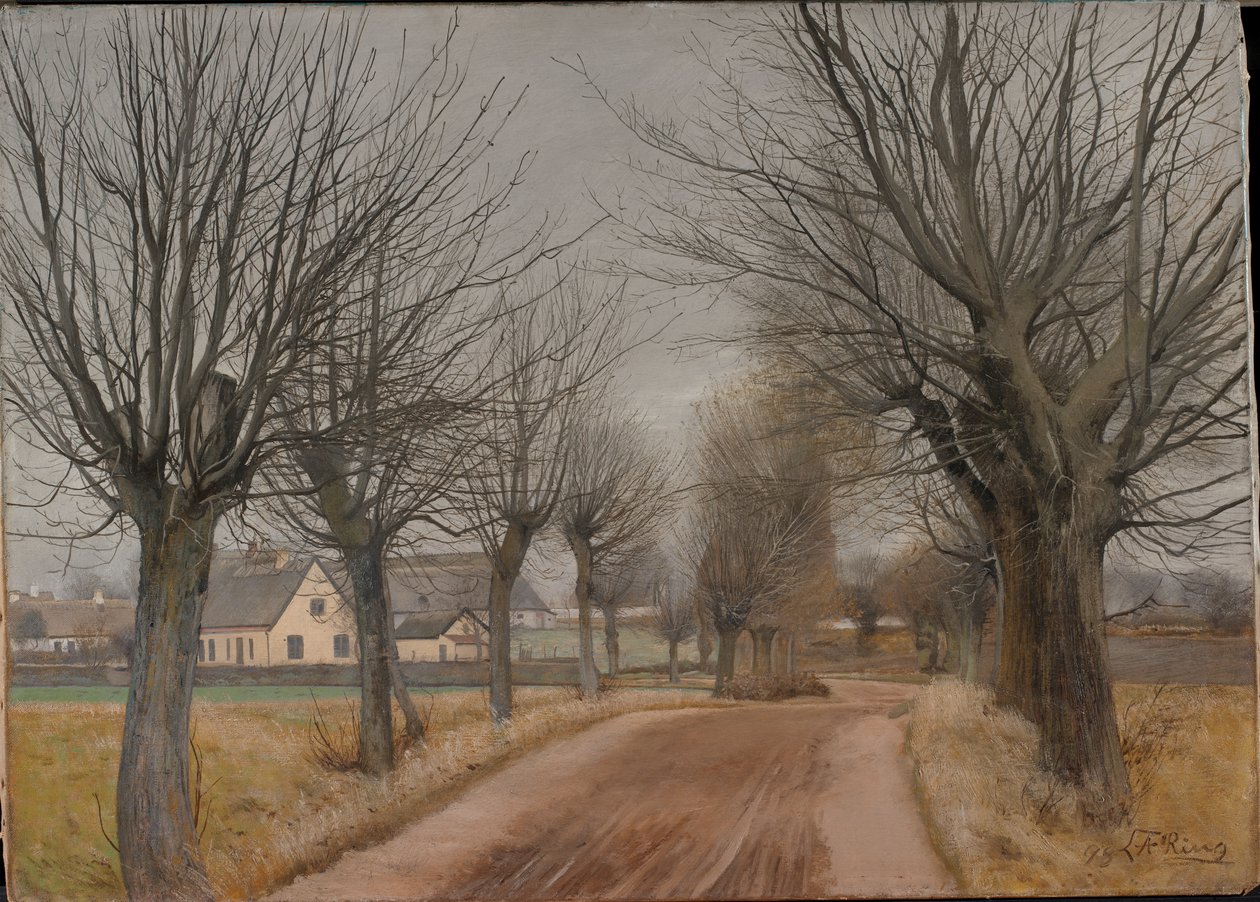 A Road near Vinderød, Zealand, 1898. af Laurits Andersen Ring