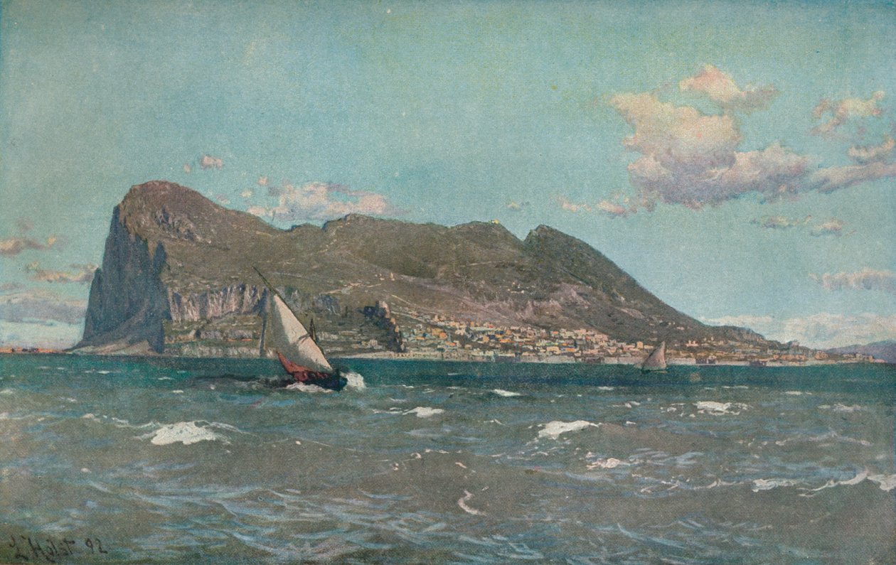 Gibraltar, c1903-1904 af Laurits Bernard Holst