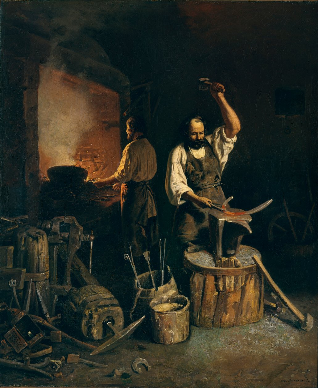 Smedjen, 1845 af Lavr Kuzmich Plakhov