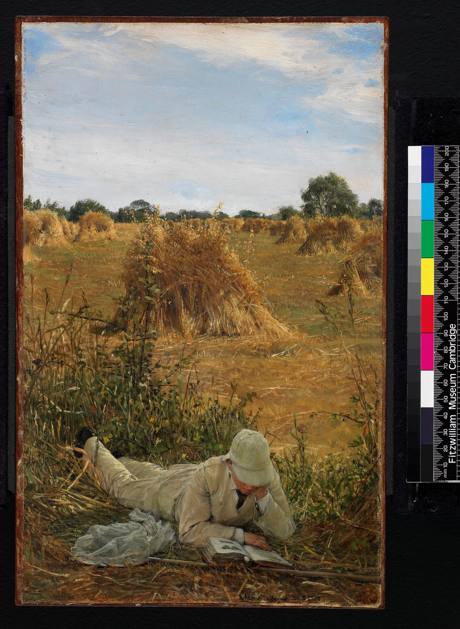 94 grader i skyggen, 1876 (olie på lærred fastgjort på panel) af Lawrence Alma Tadema