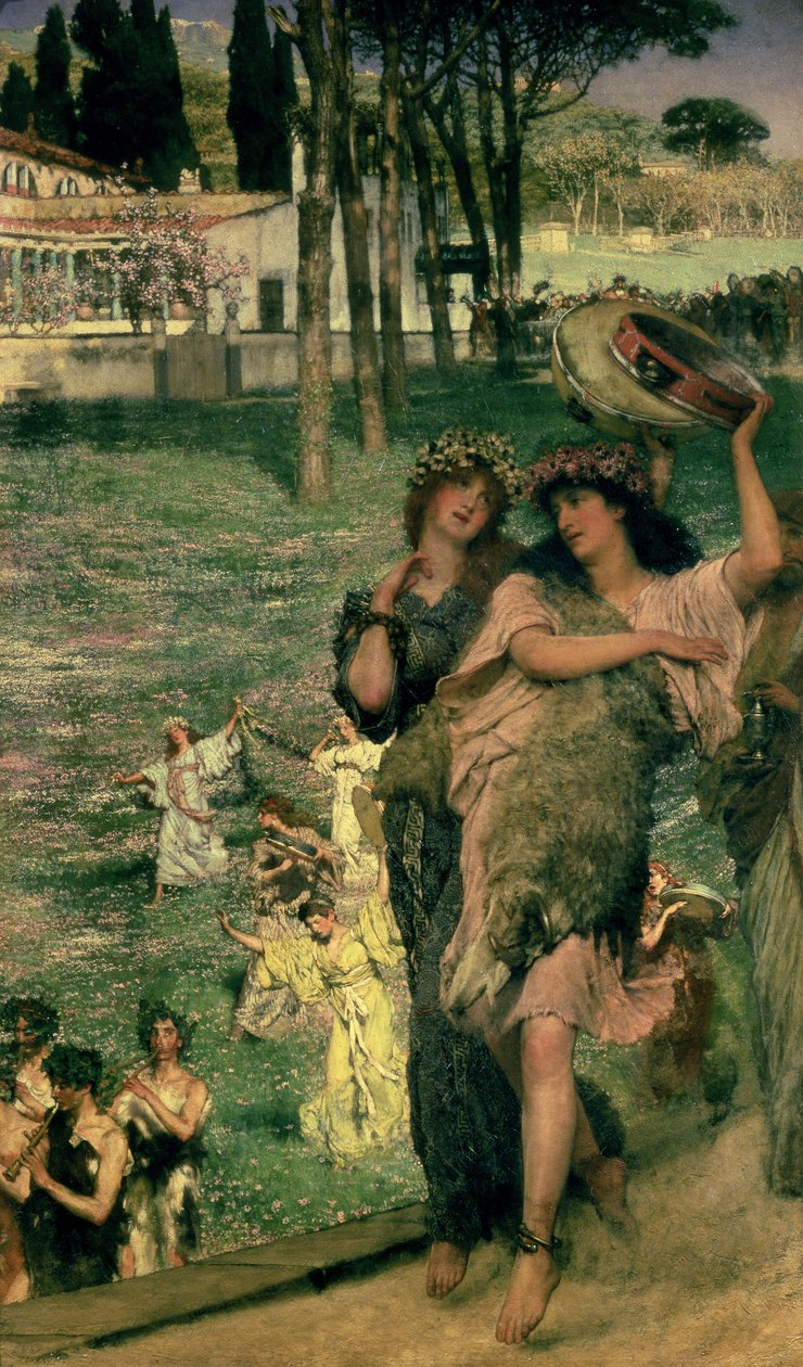 On the Road to the Temple of Ceres: A Spring Festival, 1879 af Lawrence Alma Tadema