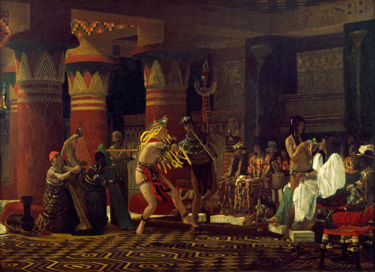 Tidsfordriv i det gamle Egypten, for 3000 år siden, 1863 af Lawrence Alma Tadema