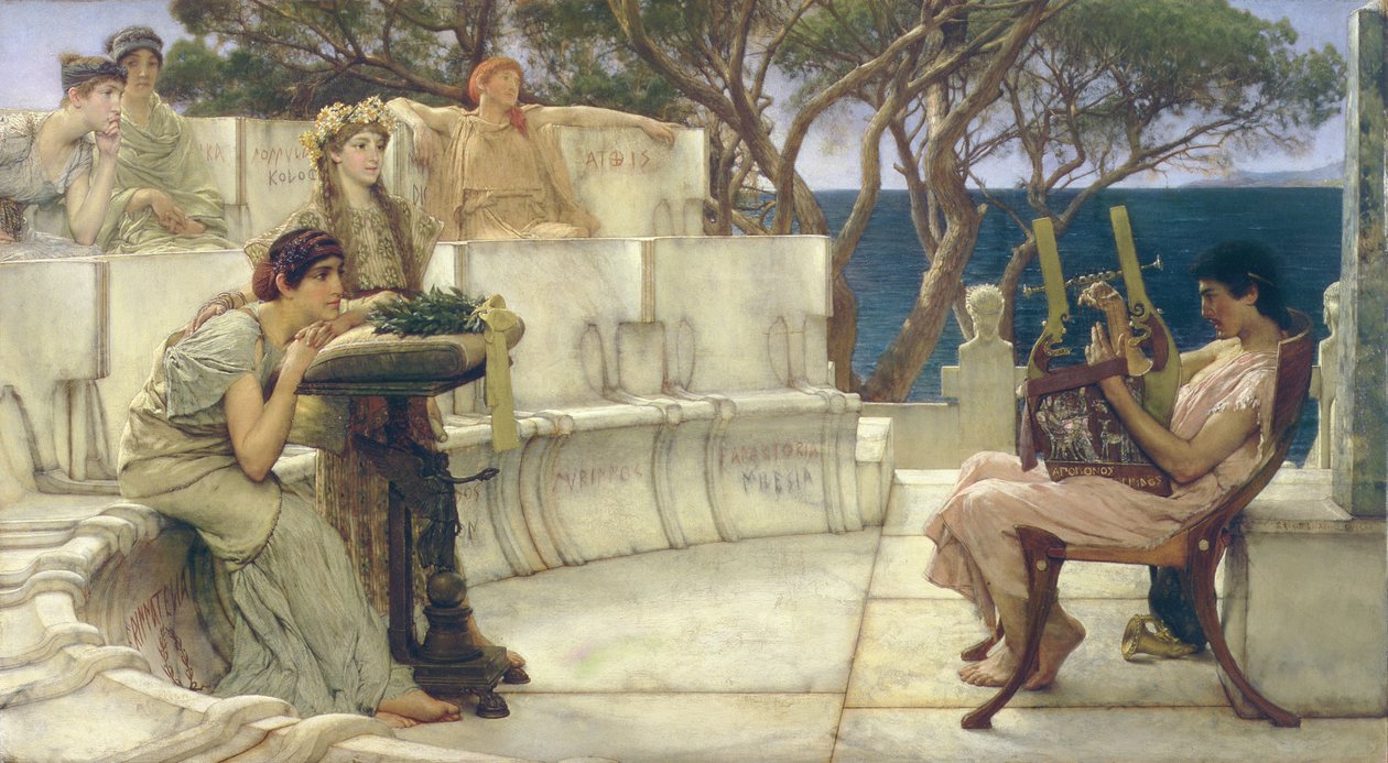 Sappho og Alcaeus, 1881 af Lawrence Alma Tadema