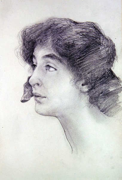 Portræt af Miss James af Lawrence Alma Tadema