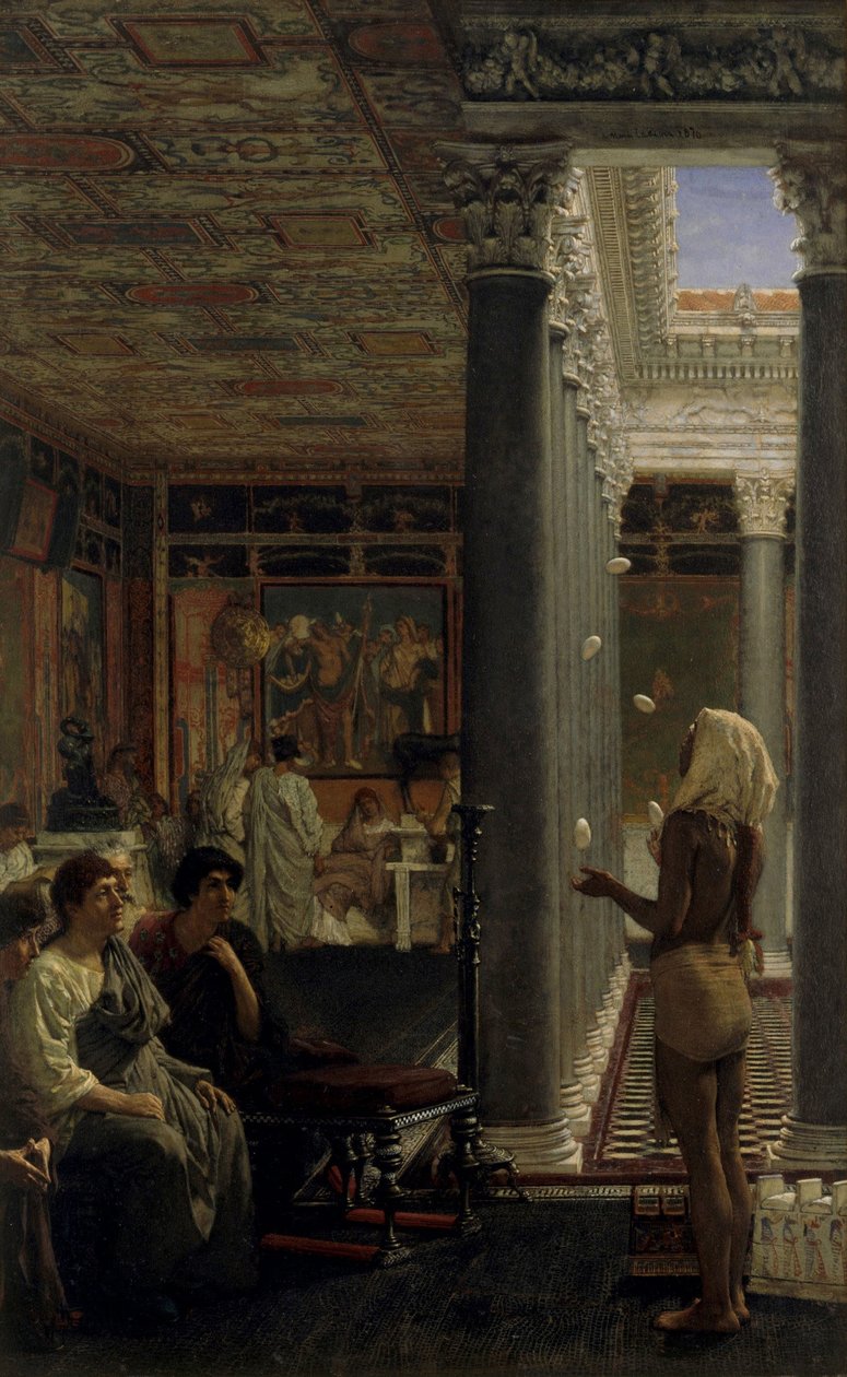 En jonglør af Lawrence Alma Tadema