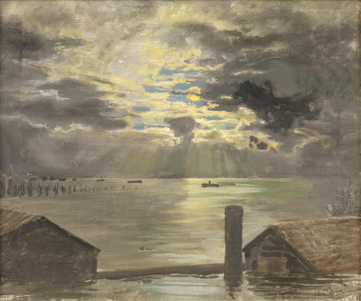 Oversvømmelse af Rhinen af Lawrence Alma Tadema