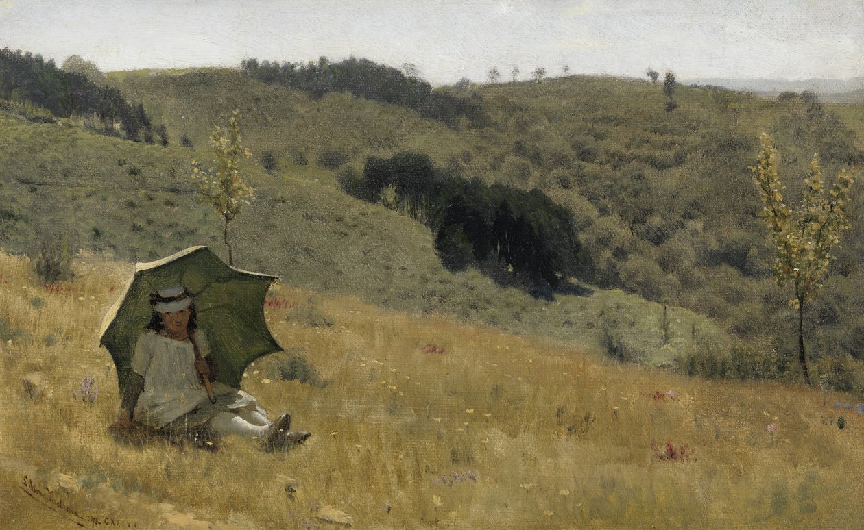 Solrige dage, 1874 olie på lærred af Lawrence Alma Tadema