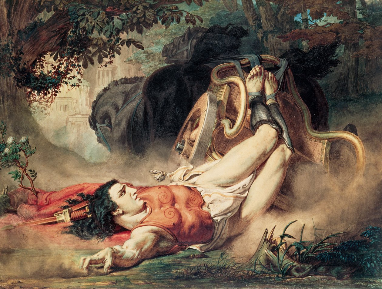 Hippolytes død, 1860 af Lawrence Alma Tadema