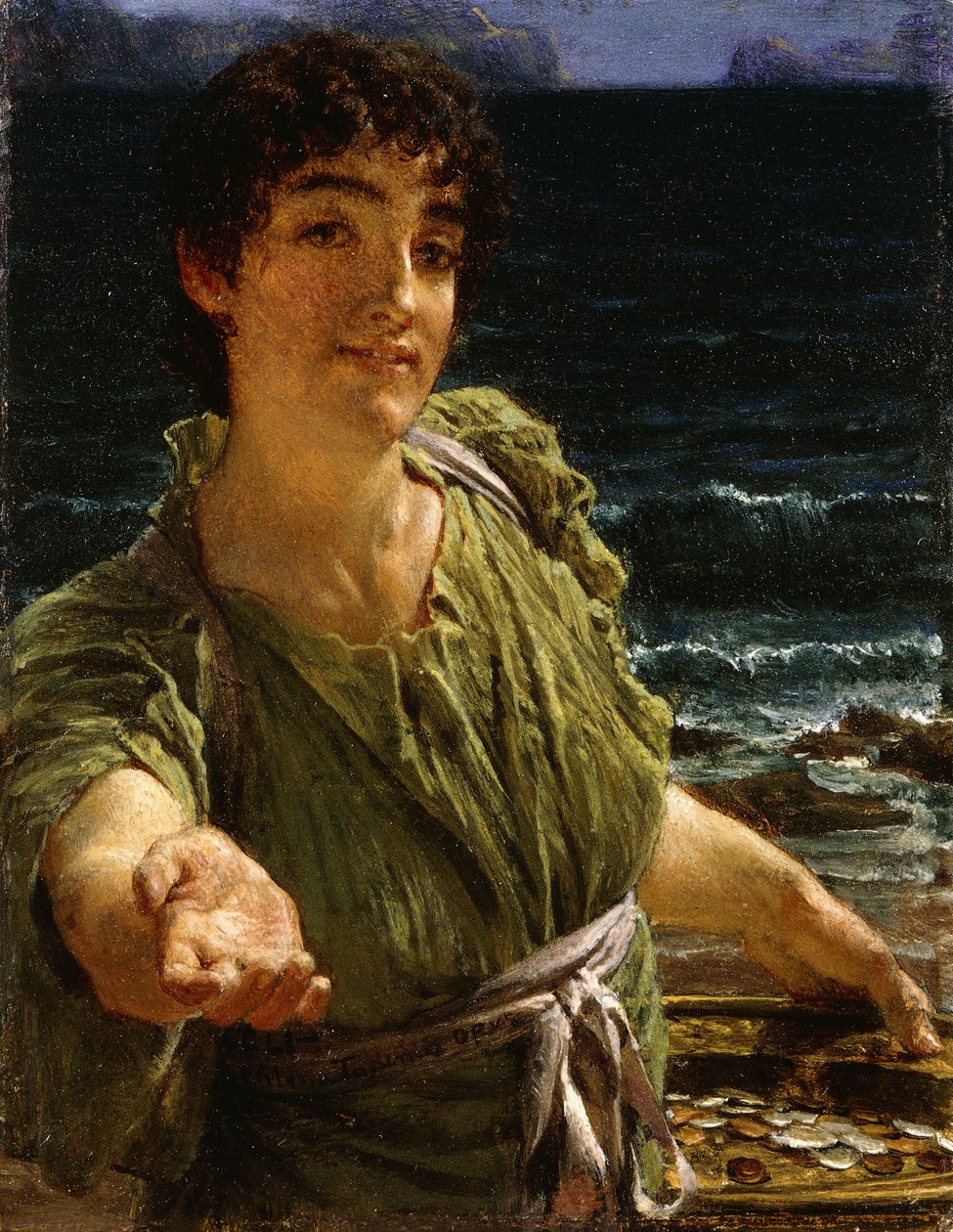 En velgørenhed, 1883 af Lawrence Alma Tadema