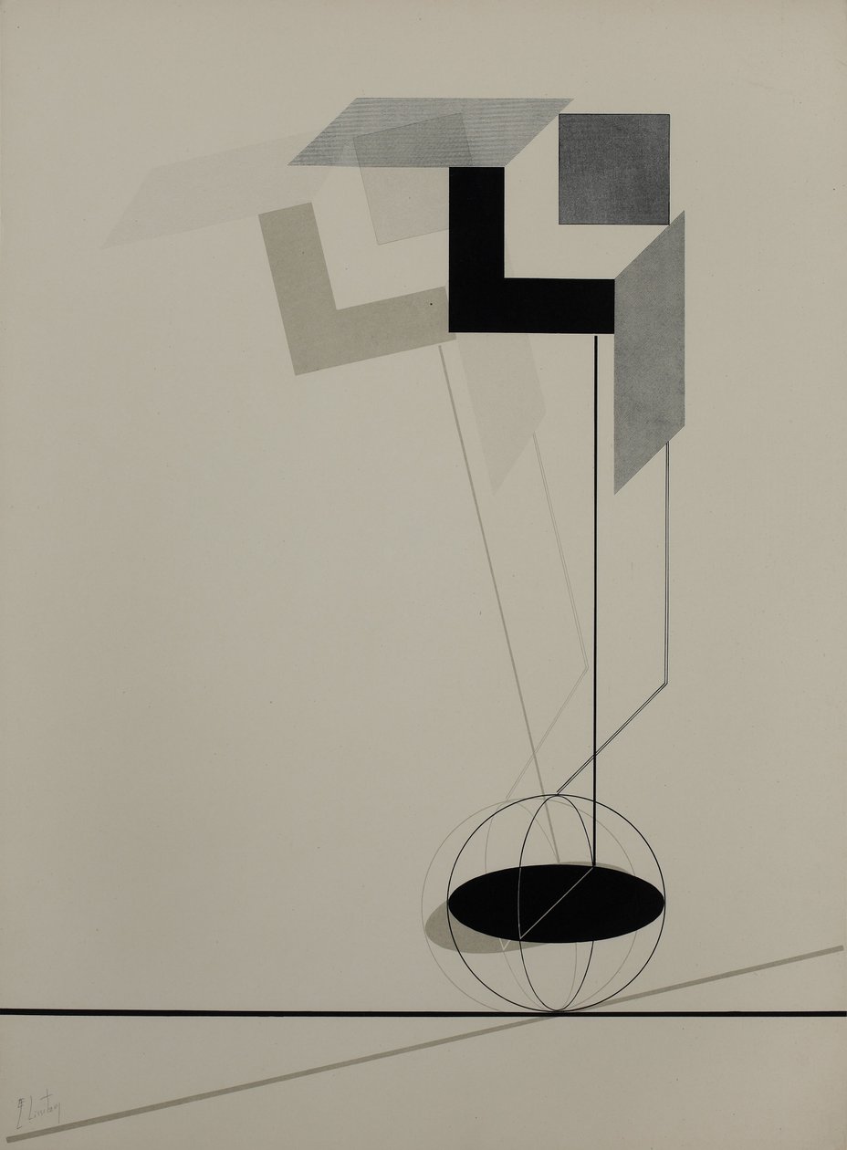 Kestnermappe Proun, Rob. Levnis og Chapman GmbH Hannover -2 af Eliezer Markowich Lissitzky