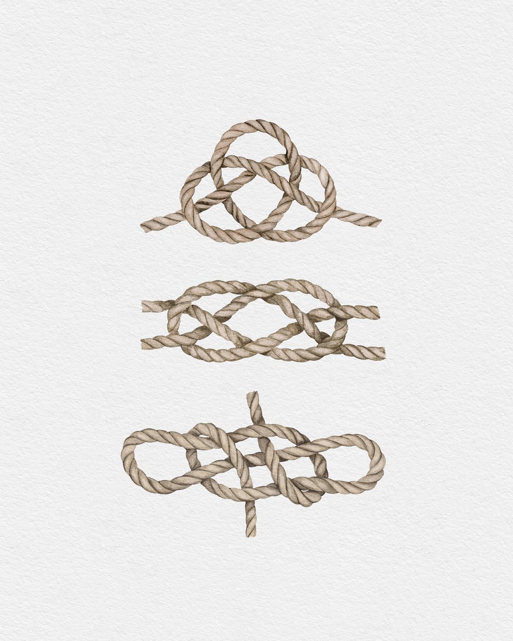 Sailor Knots, ca. 2019 (blandede medier) af Leah Straatsma