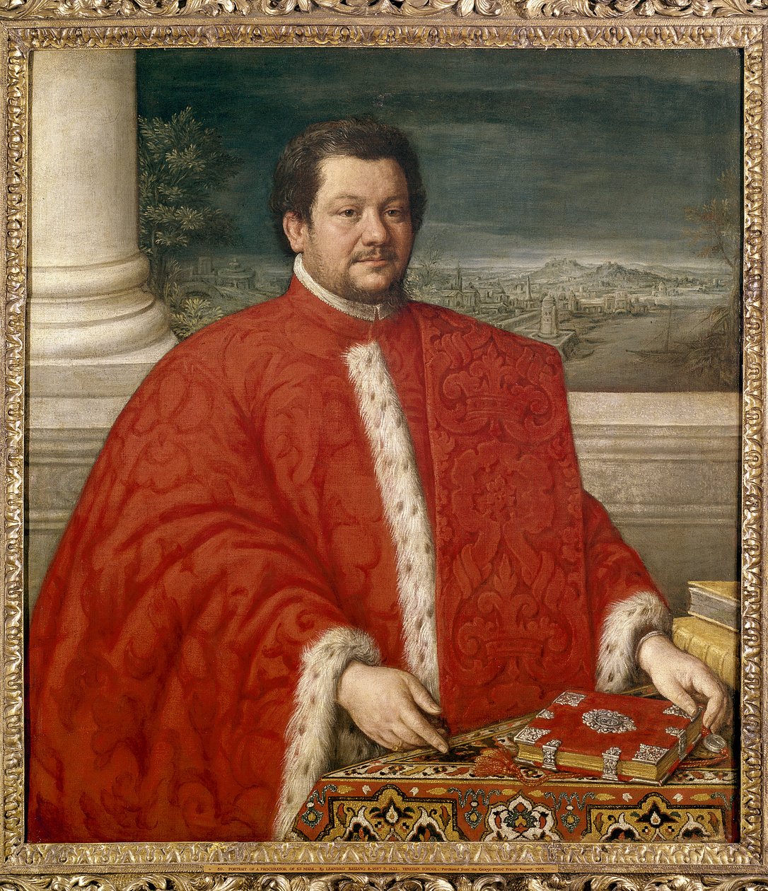 Portræt af en prokurator i St. Mark af Leandro da Ponte Bassano